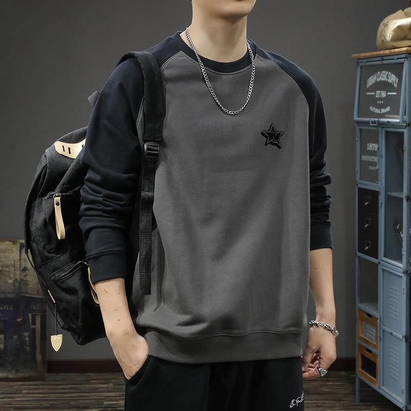 Американский тяжелый ретро-свитер с круглым вырезом и рукавами на плечах — фото 4