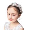 Princess Pink Flower Fairy Headband for Girls - Silk Gauze Fabric