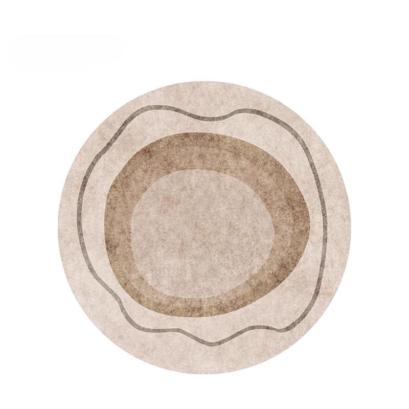 

Modern Style Living Room Decoration Round Carpet Thicken Plush Rugs for Bedroom Fluffy Soft Bedside Floor Mat Home Washable Rug 80x80CM