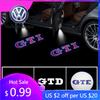 2026 Hot Sticker 2Pcs LED Car Door Light Welcome Projector Lamp for VOLKSWAGEN VW Golf 5 6 7 GTI GTD GTE Sagitar Touran CC Passa