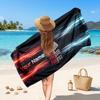 Nottingham Forest Custom Beach Towel, Personalized Name Text Print, Football Logo Soft Quick‑Dry Towel Holiday Gift