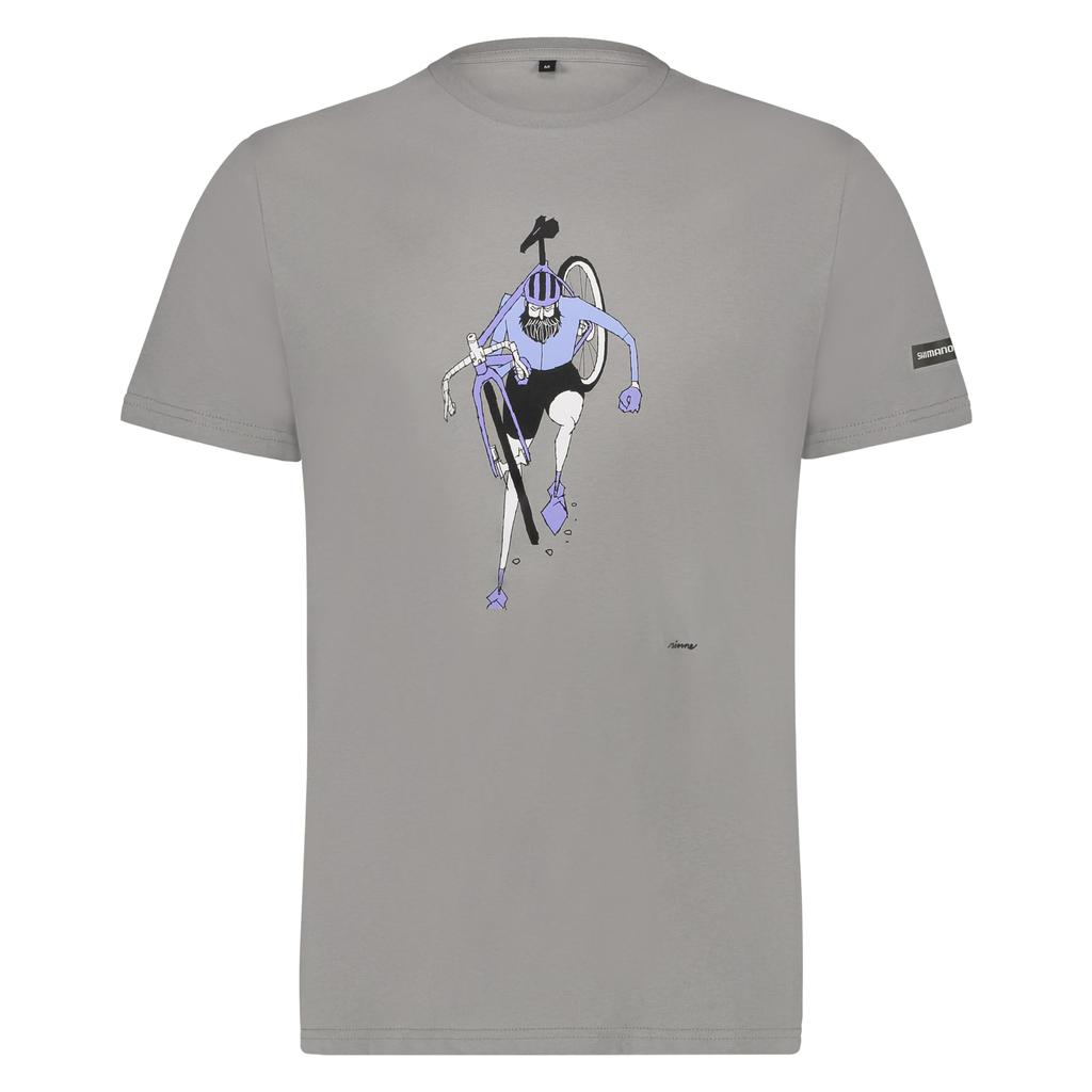 SHIMANO Cycling Jersey Sentiero Gray L Recommended cm T-shirt (European size) height 177-183