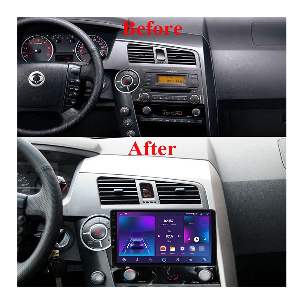 Android Carplay Car Radio For SsangYong Actyon 2005-2011 Multimedia Player Head Unit Stereo GPS Navigation BT WIFI 4+64GB