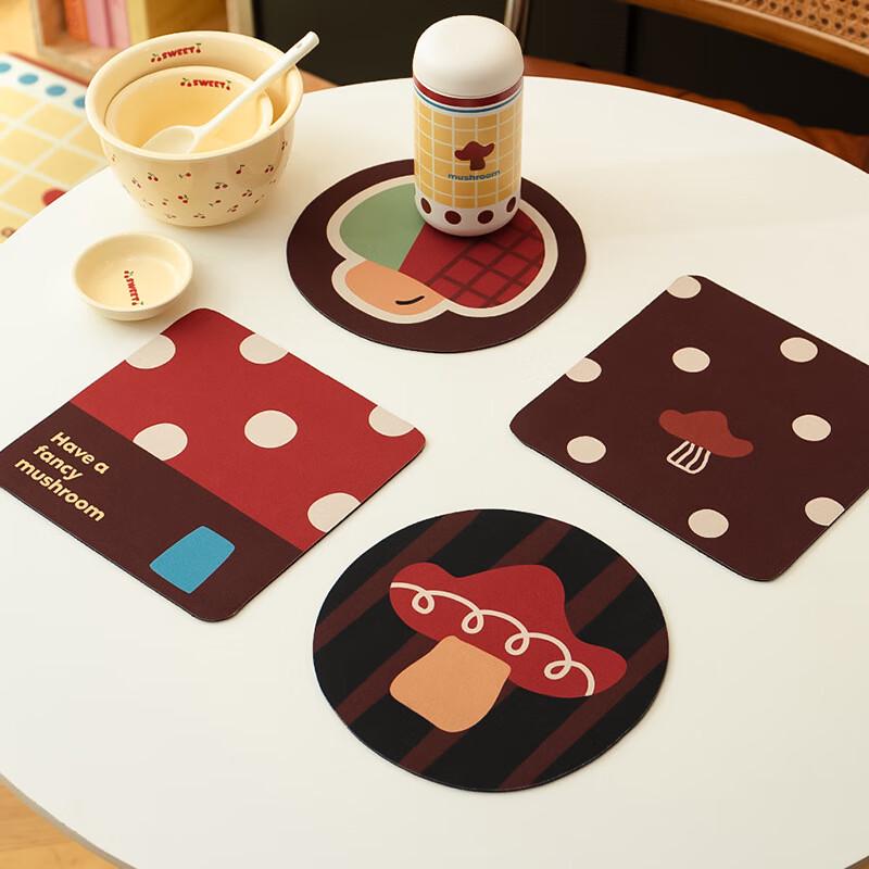 Changbaosen Diatomaceous Earth Placemat & Coaster Set