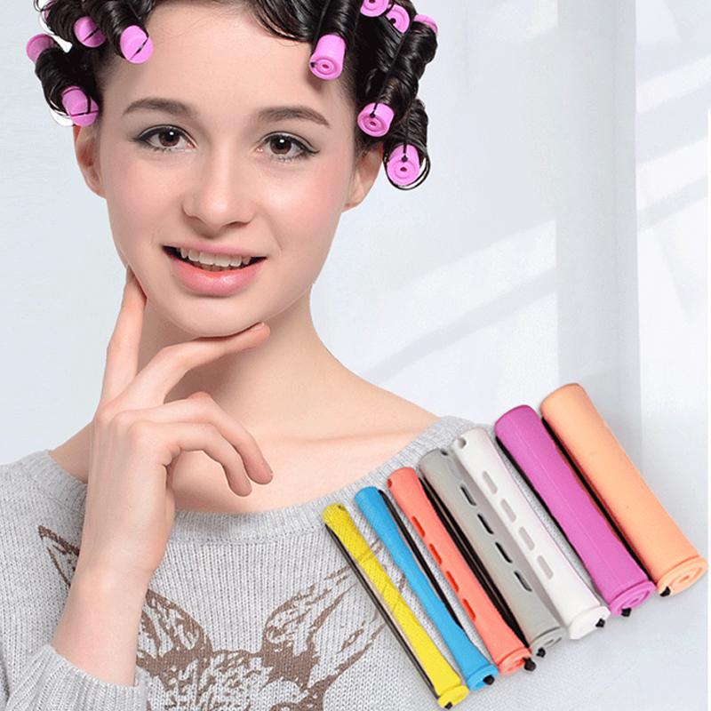10Pcs Diy Long Short Hair Curler Rods Rollers Curling Maker Accessory For Woman Household Professional Barbershop Salon