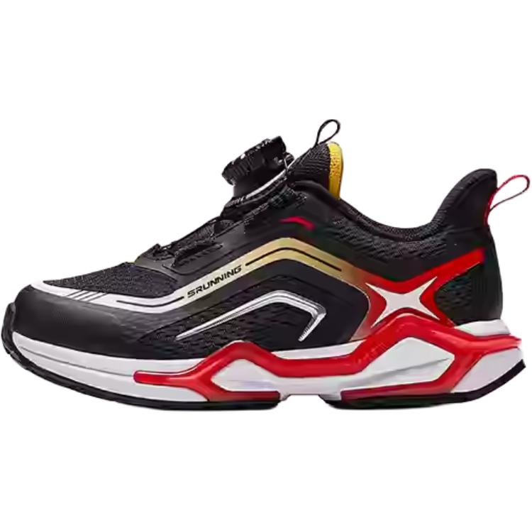 Anta Kids Bow Speed Comfortable Physical Test Non-Slip Wear-Resistant Rebound Low-Top Running Shoes Kids running shoes Black Red 312449907-1