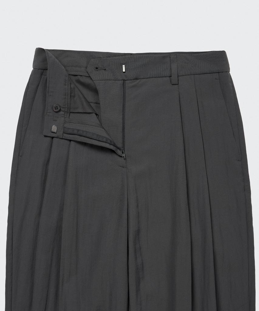 MUSINSA STANDARD WOMAN Women'S Crinkle Wide Pants [Gray]