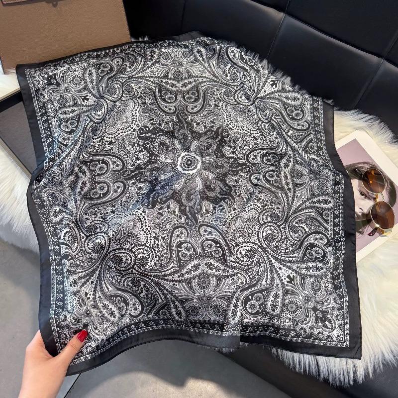Small square scarf silk scarf men's neck protection scarf professional wear with shirt thin scarf 70x70 scarf