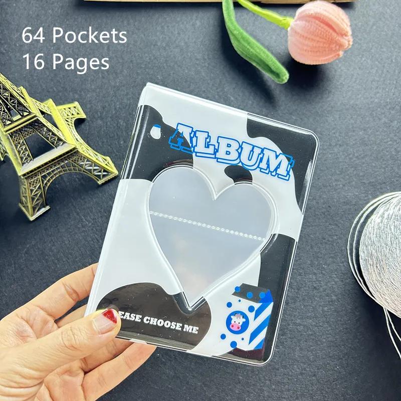 3 inch 64/160 Pockets Mini Photo Album Cartoon Album Photo Holder Book Collect Kpop Album De Fotos Kpop Photocard Binder