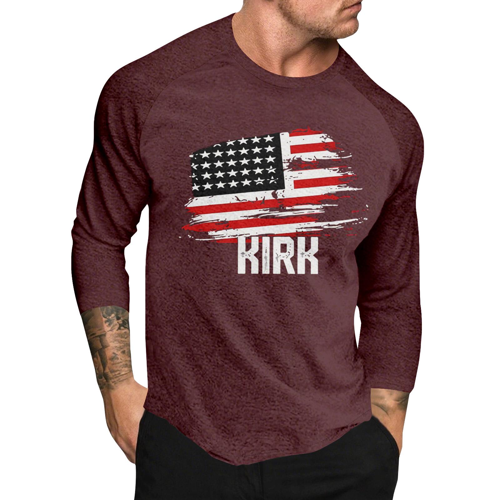 

Повседневный мужской топ с длинным рукавом реглан с принтом XL винный