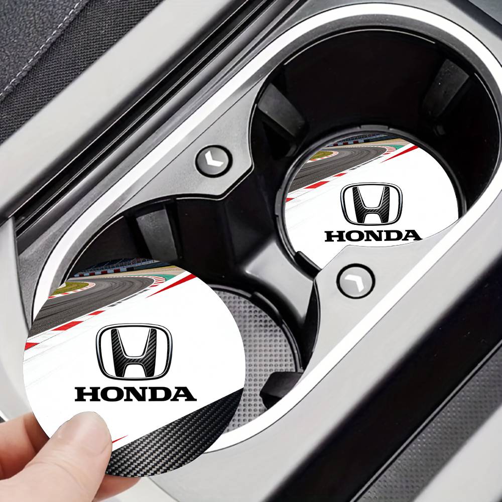 For Honda New Car Cup Holder Anti-Slip Silicone 7cm Insert Coaster Mat Universal Car Accessories Black Fit Most Cars
