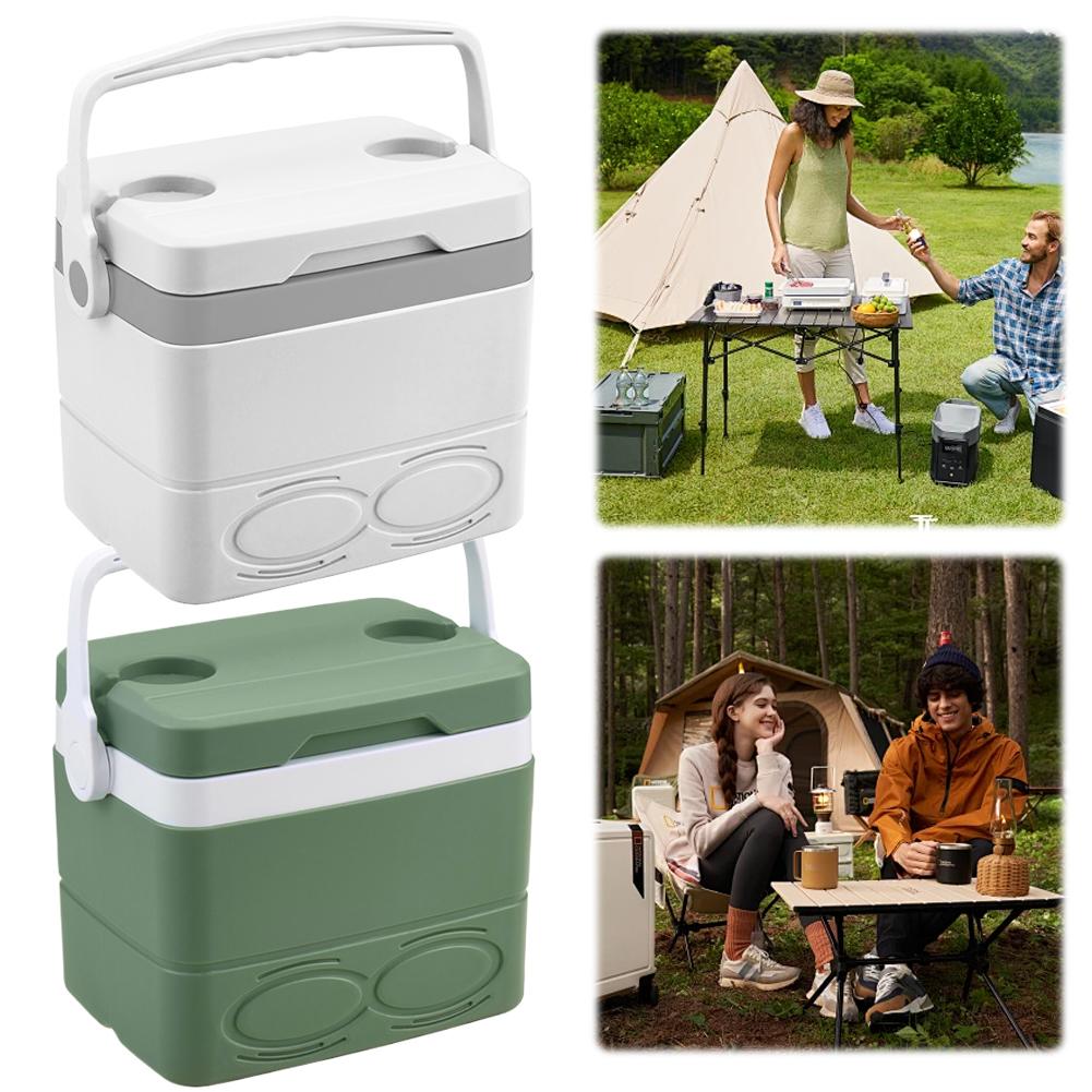 

8.5L Mini Freezer Fridge with Handle Picnic Ice Bucket for Beach Picnic Camping