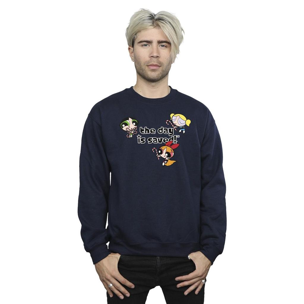 The Powerpuff Girls Mens Girls The Day Is Saved Sweatshirt