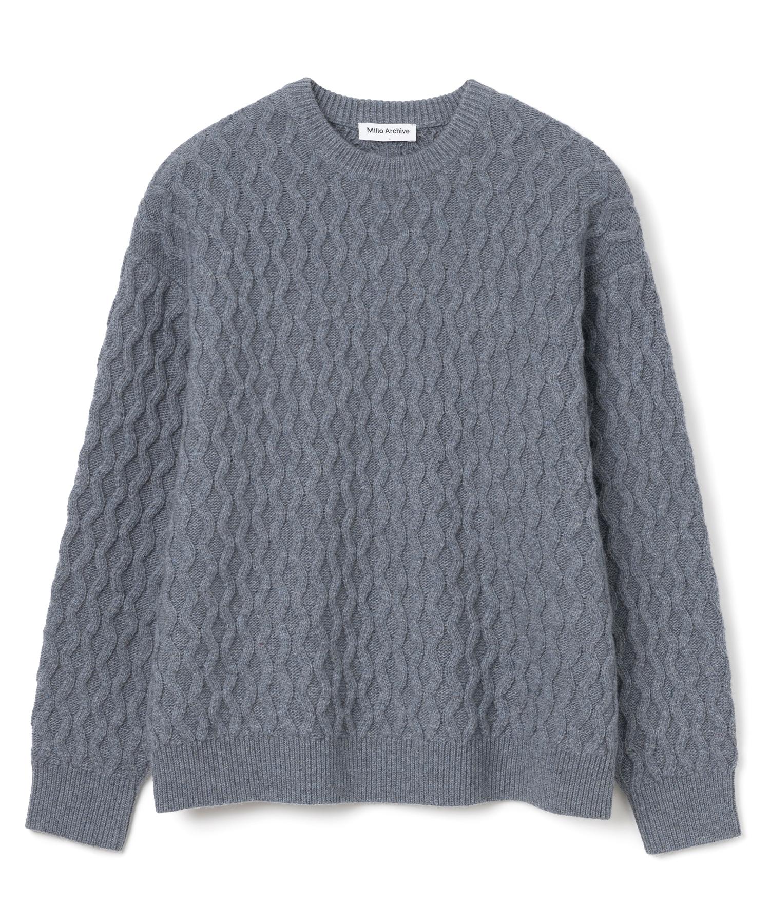 Milo Archive Draft Rhombus Knit [Vintage Blue] Vintage Blue/L