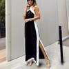 Women's Fashion Summer Spring Sleeveless Hanging Neck Middle Waistline Casual Dresses