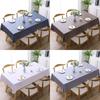 Durable Solid Color PVC Tablecloth Thickened Waterproof Square Table Cover Oil Proof Anti-scalding Table Cloth Table