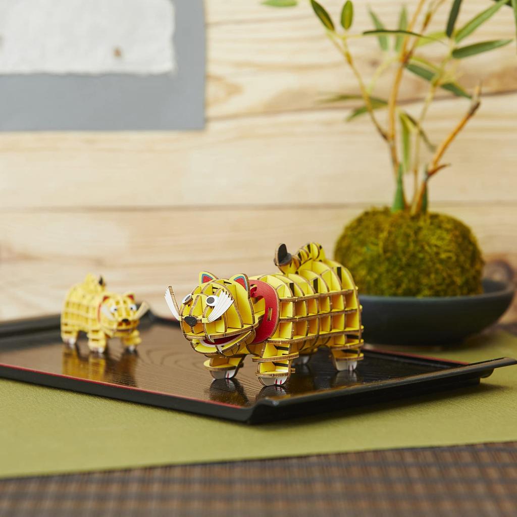 Tygrys A Puzzle 3D drewniane i zestaw do majsterkowania DIY dla dzieci i dorosłych zabawka edukacyjna dla chłopców i dziewcząt wspaniały element sztuki 3D i świetny prezent dla