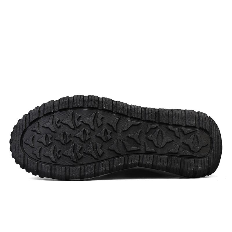 Pánské sněhule na platformě Ležérní boty Zimní kožešina Teplé kotníkové boty