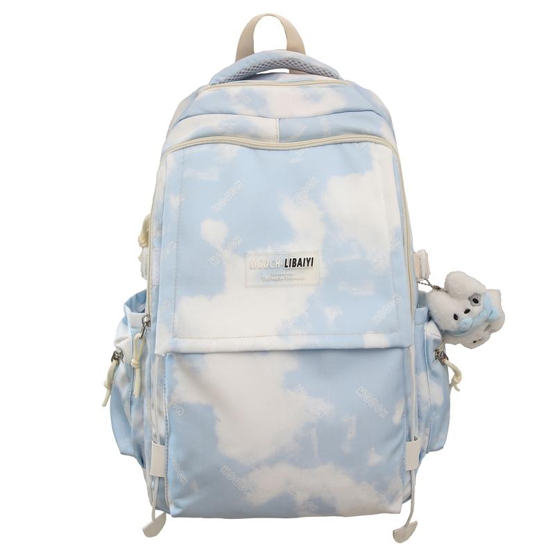 Women's Large Capacity Backpack Computer Travel Backpack Lightweight Senior High School Student Schoolbag