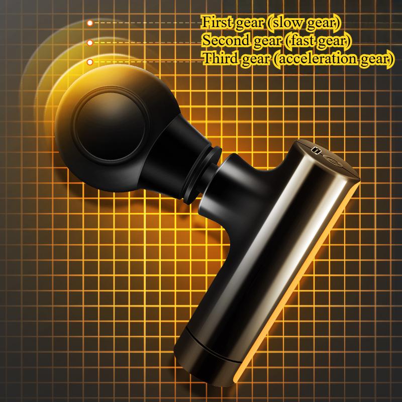 Mini Handheld Body Massage Gun 3 Gear Adjustment Mute Deep Tissue Massage for Shoulder Leg Foot Muscles Portable Home Massager