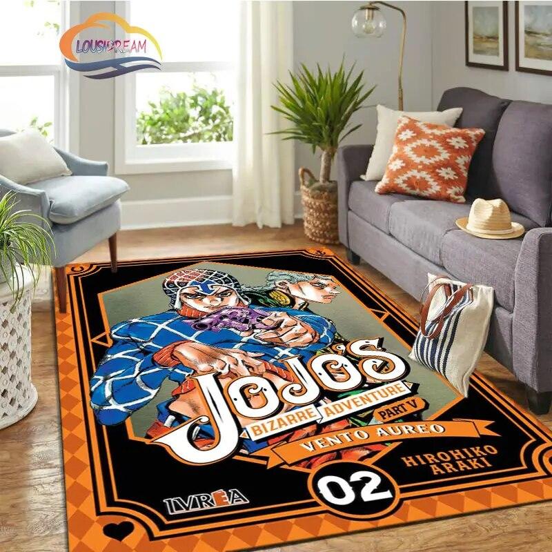JoJo's Bizarre Adventure Stone Ocean Series Anime Carpet and Rug Living Room Large Area Decoration Sofa Mat Bedroom Doormat.