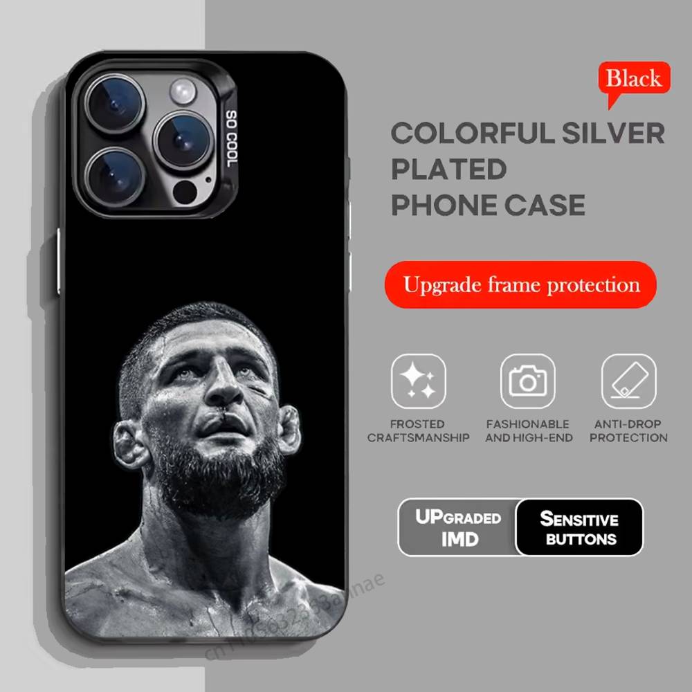 khabib nurmagomedov Phone Case For iPhone 17,16,15,14,13,12,11,Pro,Max,Plus,Mini,X,XS,XR,8,S,SE Soft Black Case