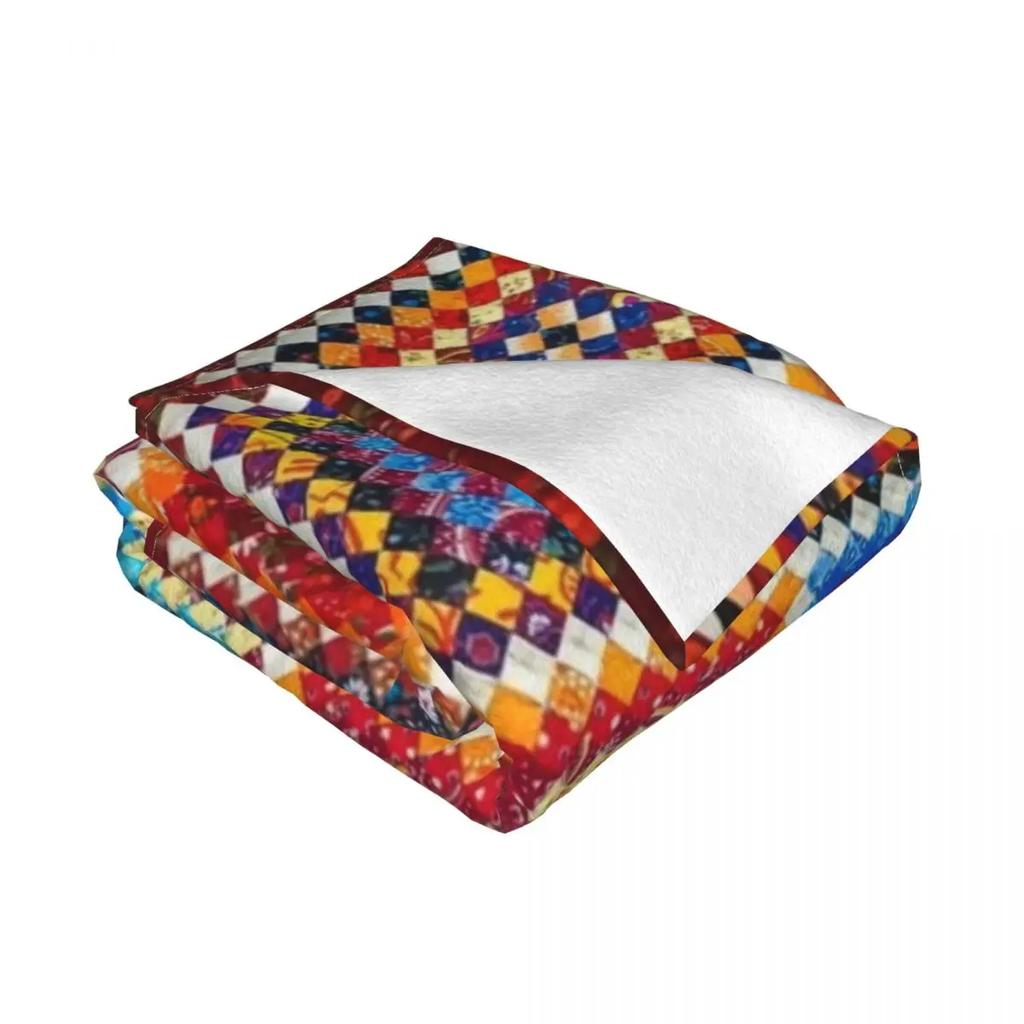 Coperta Patchwork per Divano Halloween Tessuto Sottile di Flanella Coperte