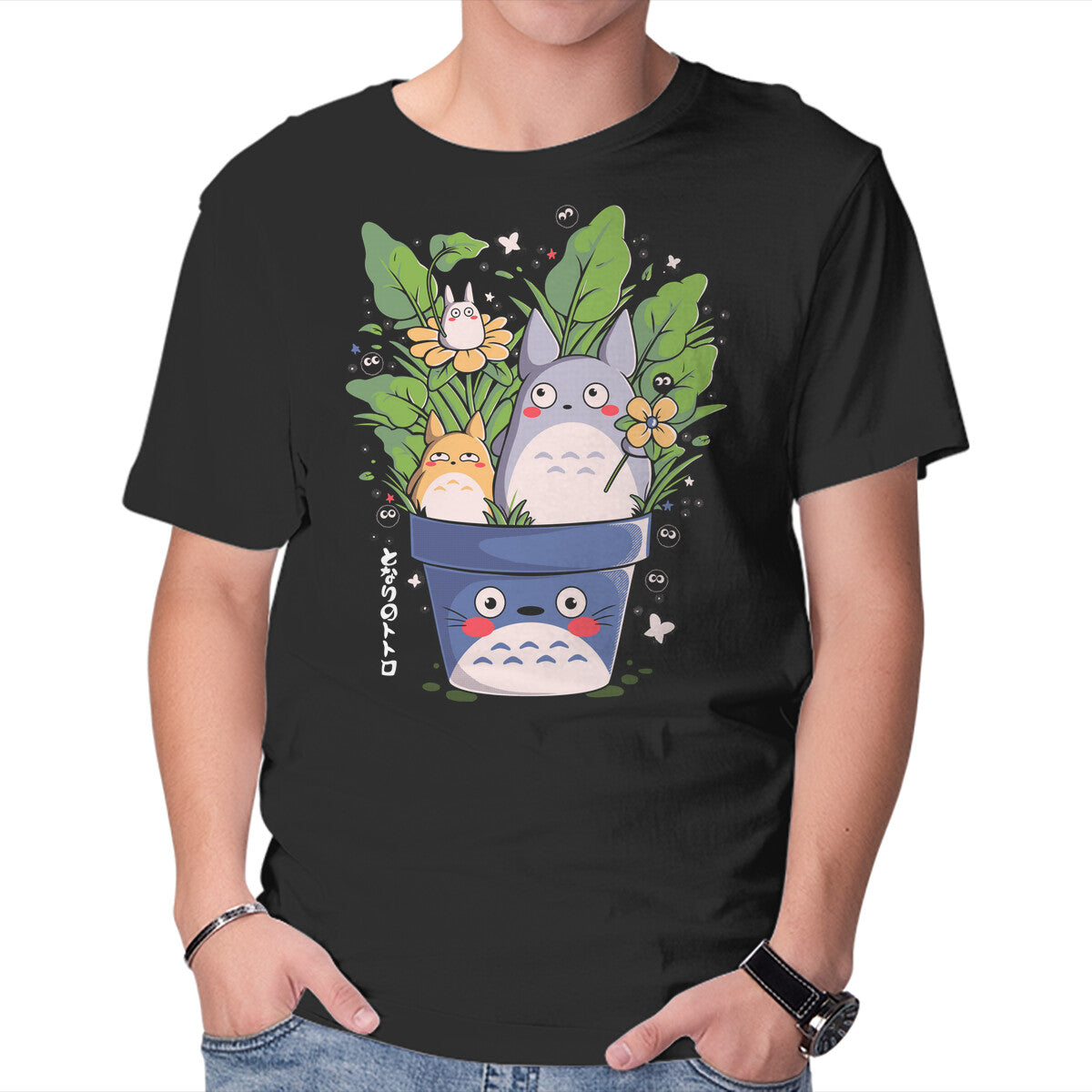 Unisex Crew Neck T-Shirt Spirits Garden Graphic Short Sleeve Casual Tee XL