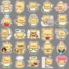 50 Butter Bear Doodle Stickers Cartoon Cute Emoji Pack Creative Decorative Water Cup Mobile Phone Small Mochi Stickers