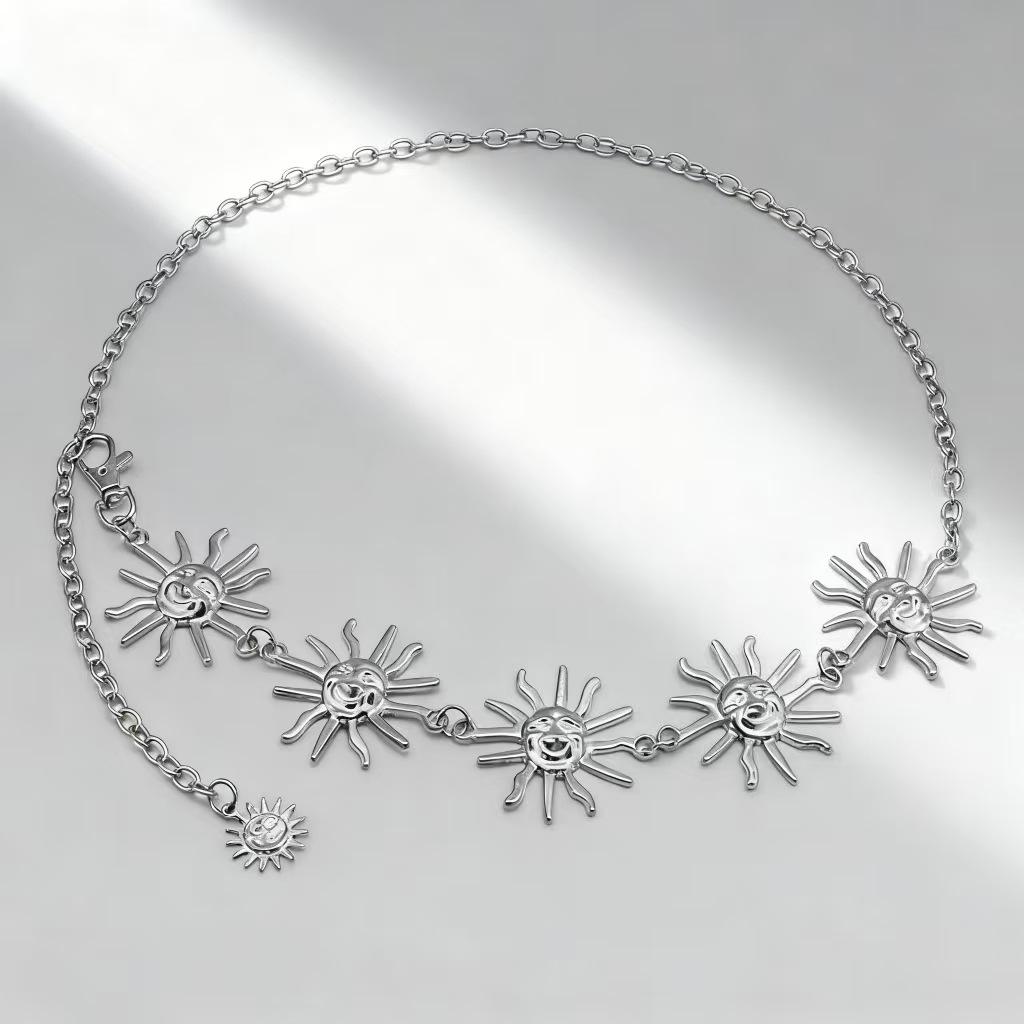 Cross Atmosphere Metal Pendant Waist Chain - Trendy Women's Fashion Accessory Body Chain