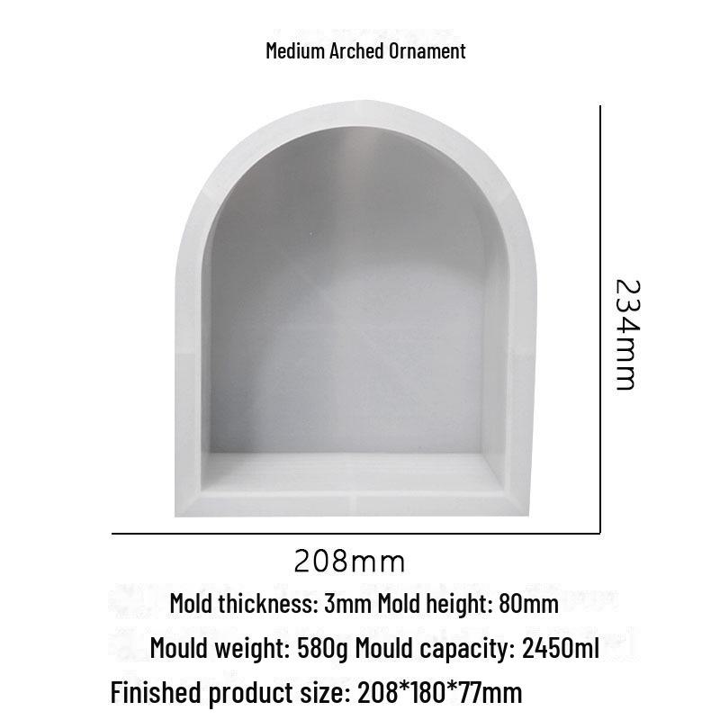 

Силиконовая форма для подставки под книгу с большим арочным орнаментом и матовым краем