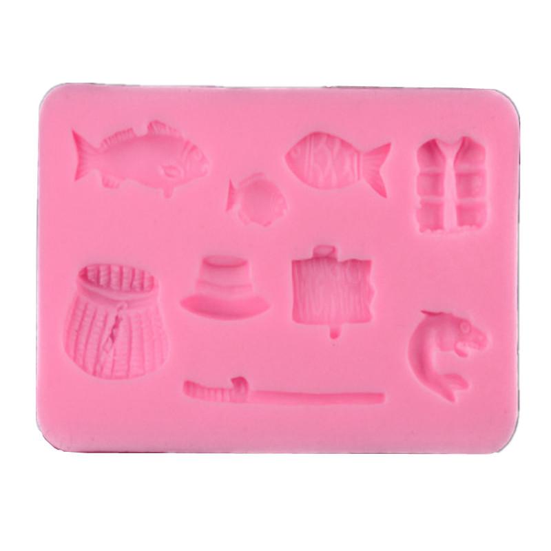 1Pc Cartoon DIY Handmade Silicone Fondant Mold Sweet Candy Chocolate Mould Birthday Party Decoration