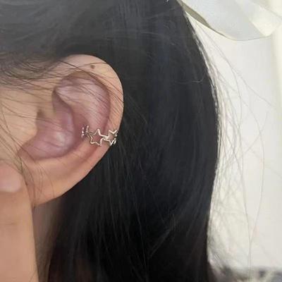 Minimalist Star Ear Cuffs for Women - No Piercing Needed, 2023 Trend