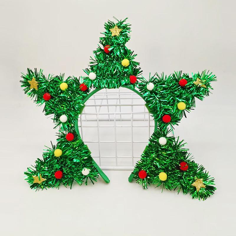 

Рождественский ободок, ободок в форме рождественской елки, милый праздничный головной убор, подходит для вечеринок, ежегодных фестивалей, фотобудок.