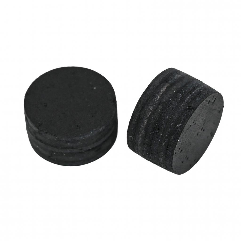 Pool Cue Tips 2 Pcs 14 Mm Dia 8 Mm Tall Cattlehide Leather for US Billiard