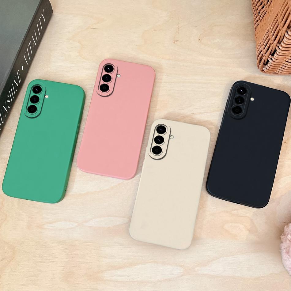 For Samsung Galaxy A07 A17 M17 F17 A37 A57 Phone Case Candy Color Soft Smooth Liquid Silicone Camera Protection Phone Back Cover