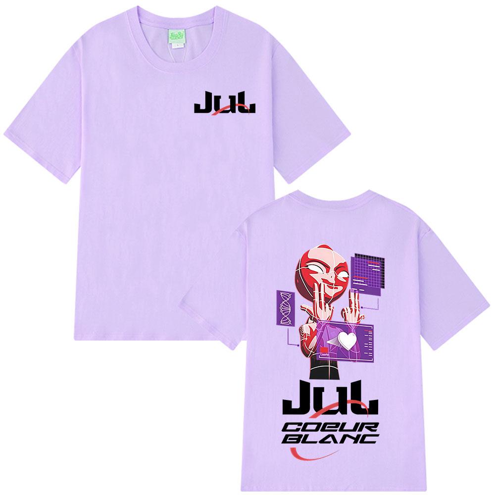 Rapper Jul Merch Tričko Unisex Dámské Oblečení Módní Hip Hop Tričko Letní Ležérní Bavlněné Krátký Rukáv Oversized Kulatý Výstřih Trička
