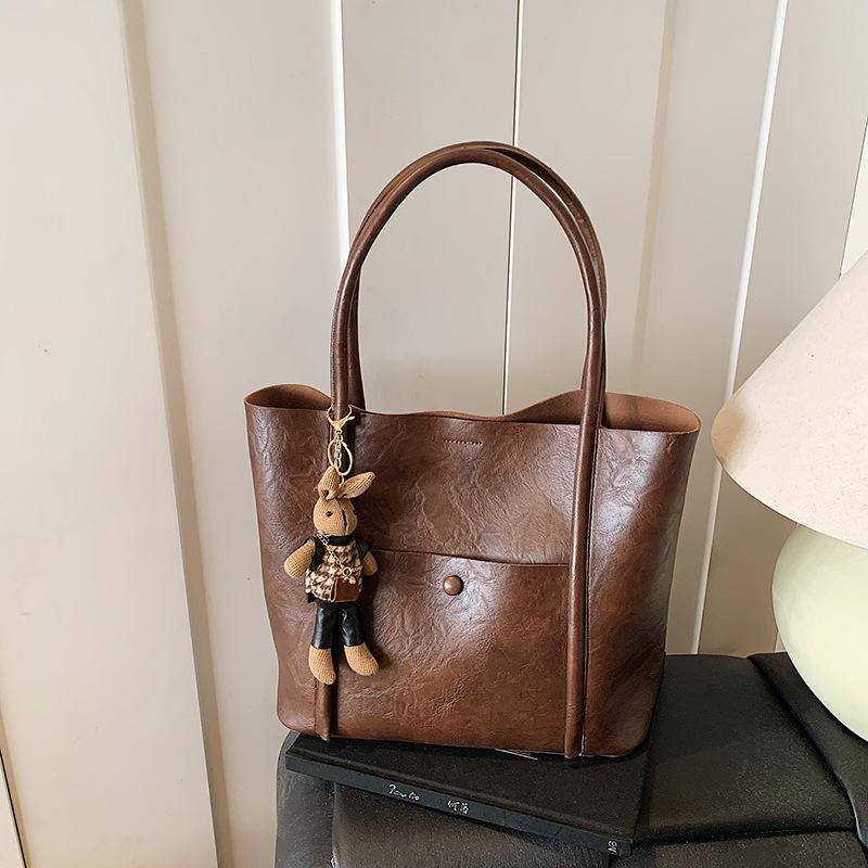 Premium sense retro bag women's autumn and winter 2025 popular texture versatile shoulder bag large capacity tote big bag