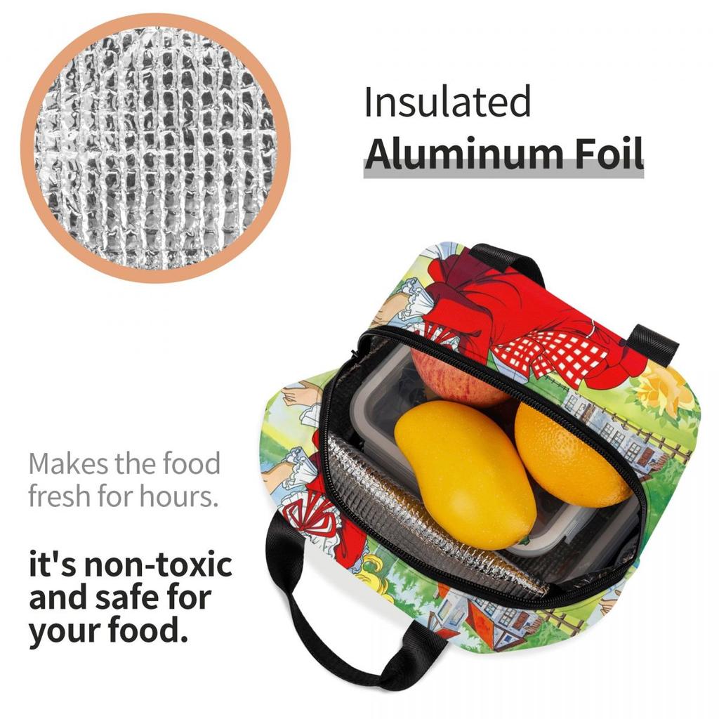 Custom Candy Candy Lunch Bag Men Women Cooler Thermal Insulated Lunch Box for Adult Office
