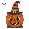 Cute Ghost And Pumpkin Figures Halloween Tiered Tray Decorations, Wooden Tabletop Ornaments, Vintage Centerpiece Rustic Farmhouse Holiday Decor