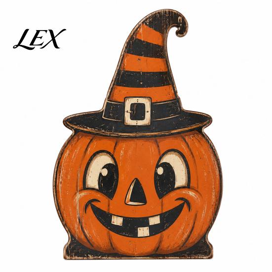 Cute Ghost And Pumpkin Figures Halloween Tiered Tray Decorations, Wooden Tabletop Ornaments, Vintage Centerpiece Rustic Farmhouse Holiday Decor