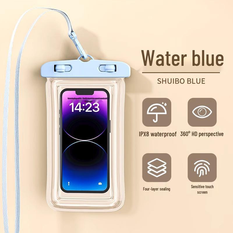 

Водонепроницаемый чехол для телефона с сенсорным экраном: Герметичная подводная сумка для плавания и катания