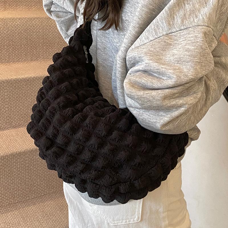 

Новая сумка Doudou, мягкая текстура, женская сумка на плечо, женская сумка через плечо, повседневная сумка-облако для поездок на работу, плиссированная сумка