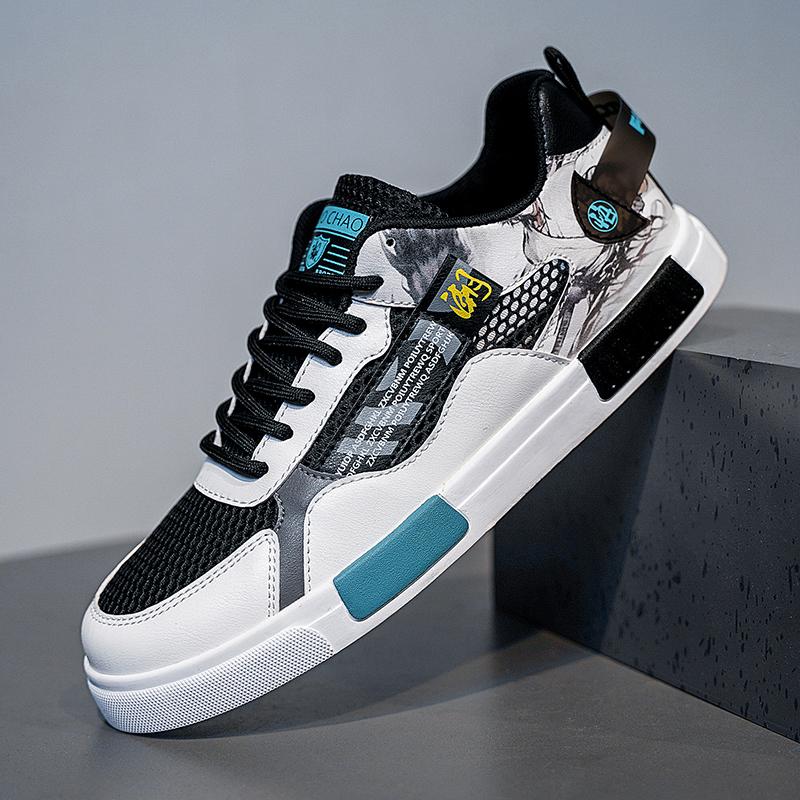 Men’s White Sports Shoes Casual Shoes Street Style Summer Running Sneakers Shoes for Students Over Sized