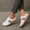 Fashionable Sandals Half Set Casual Shoes  Casual Artificial Leather Lightweight Walking Sneakers Minimalist Shoes for Women