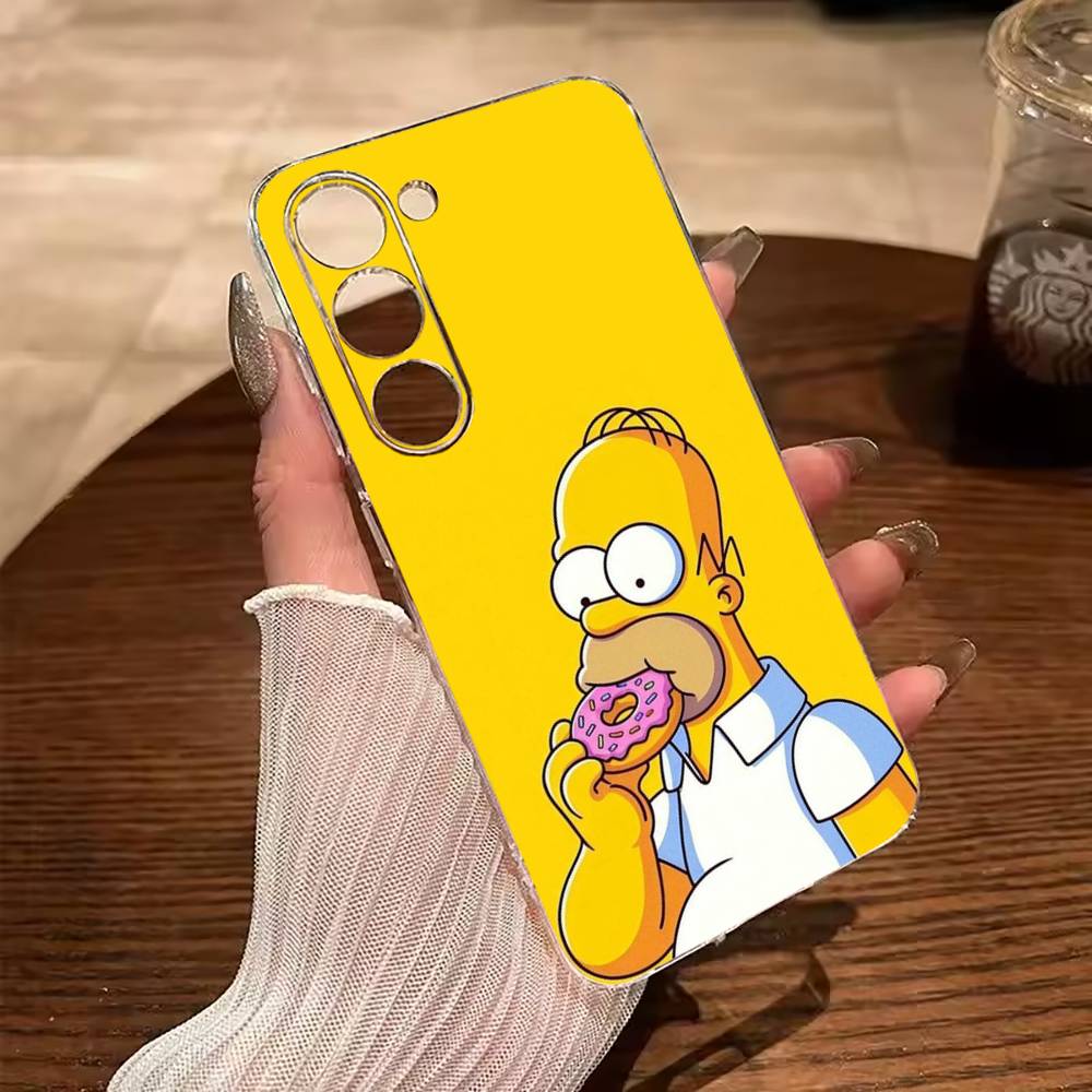 Simpsons-Funny Cartoon Phone Case For Samsung Galaxy A71,A70,A52,A51,A40,A30 Transparent Cover