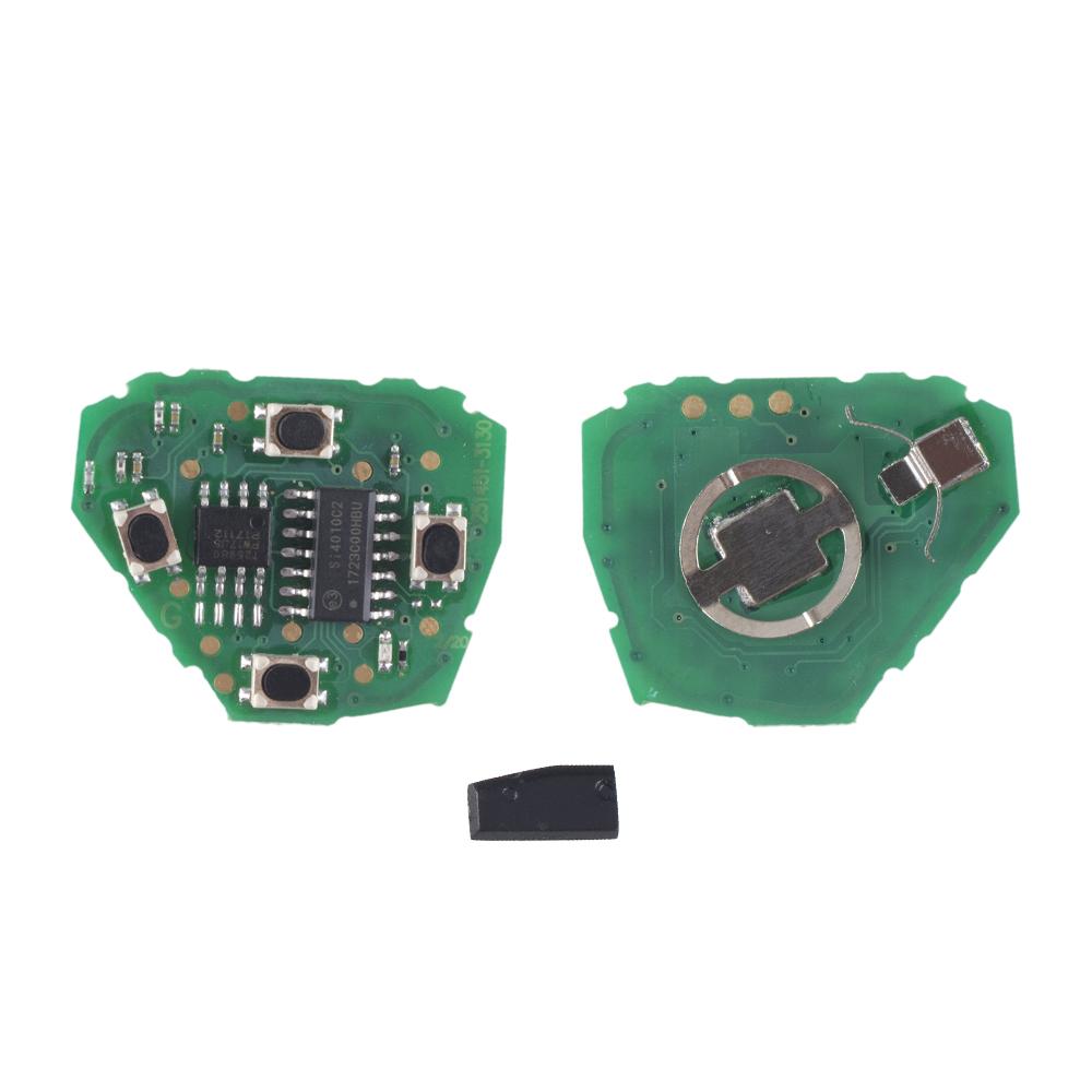 KEYYOU 3 Buttons 4D67 Chip Complete Remote Key For Toyota Rav4 Yaris Venza Scion 2006 2007 2008 2009 2010 HYQ12BBY