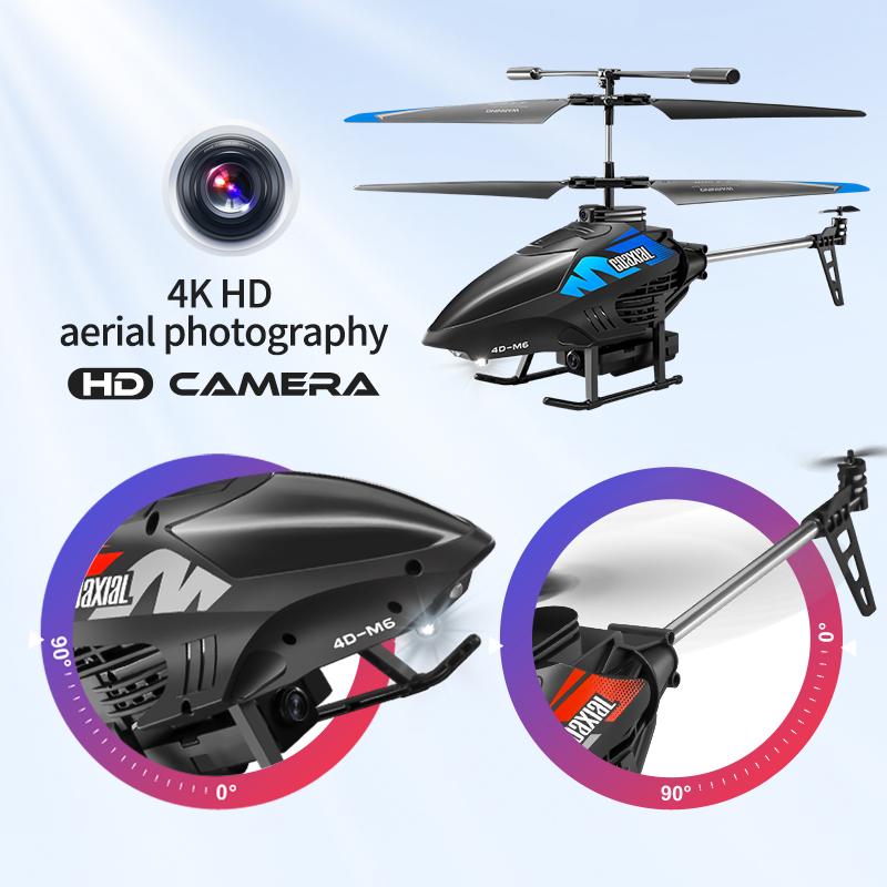 New  RC Helicopter With 4K camera New Mini Drone Gesture Sensing with Dron RC Plane Quadrocopter Remote Control Toy kids Gift