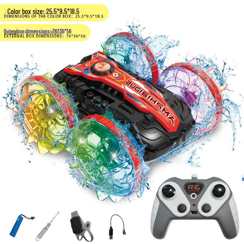 Amphibious 4WD RC Car: 2.4G Remote Control, Double-Sided Tumbling, Climbing Stunt Toy