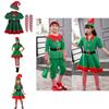Festive Green Elf Santa Claus Costume For Adults And Kids Perfect For Family Christmas Celebrations